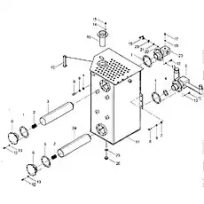 GASKET - Блок «21C0494 004 Гидравлический масляный бак»  (номер на схеме: 1)