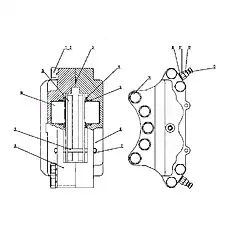 Piston - Блок «Тормоз Z5EII0501»  (номер на схеме: 16)