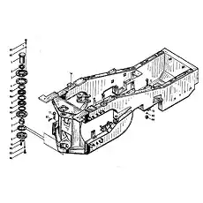 Lower Pin Shaft - Блок «Группа рамы (II)»  (номер на схеме: 1)