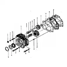 Washer  10 - Блок «Z50E03T42 Трансмиссия (IX) Шестеренчатый насос в сборе»  (номер на схеме: 18)