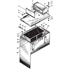Винт М5х12 - Блок «Аккумуляторный ящик»  (номер на схеме: 2)