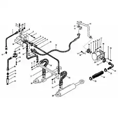 Flange - Блок «Steering Hydraulic System 1»  (номер на схеме: 44)