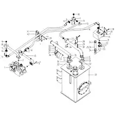 Control valve - Блок «Working Hydraulic System 2»  (номер на схеме: 1)