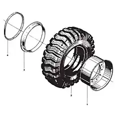 Запирающее кольцо - Блок «Обод колеса»  (номер на схеме: 4)