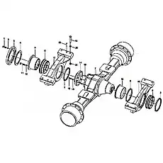Rear axle - Блок «Ось и вал в сборе (SC11CB220G2B1)»  (номер на схеме: 15)