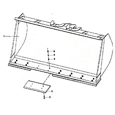 Ковш в сборе (для лягких материалов) 3.5 куб.м.