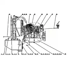 Bolt M20x1.5x55 - Блок «Engine System (6CTA8.3-C215)»  (номер на схеме: 1)