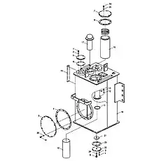 Magnet - Блок «Hydraulic Oil Tank»  (номер на схеме: 21)