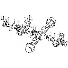Rear Axle Assembly (SC11CB220G2B1, 6CTA8.3-C215)