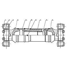 Rear Transmission Shaft (SC11CB220G2B1, 6CTA8.3-C215)