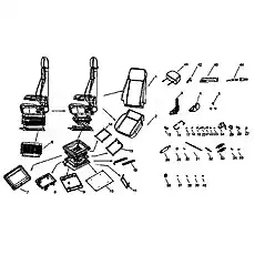 Adjuster Assembly - Блок «Seat Assembly XGZY03-FATII»  (номер на схеме: 24)