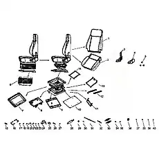 1 - Блок «Seat Assembly XGZY03»  (номер на схеме: 4)