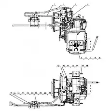Nut M10 - Блок «Transmission System (MYF200)»  (номер на схеме: 23)