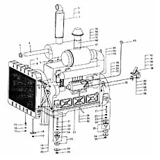 1 Комплект водяного - Блок «Z30.1M Система двигателя»  (номер на схеме: 7)