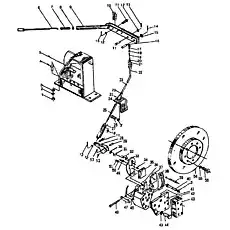 Рычаг крюка - Блок «Z50B.11 Ручной тормоз»  (номер на схеме: 6)
