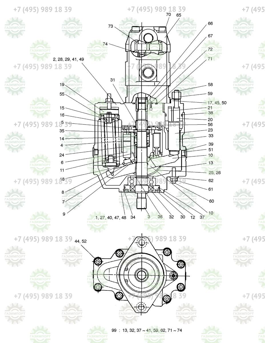 FZD-4041-16 SPRING - Запчасть для Doosan MINI-MODEL SOLAR 035 купить в  компании ГАЗИМПОРТ