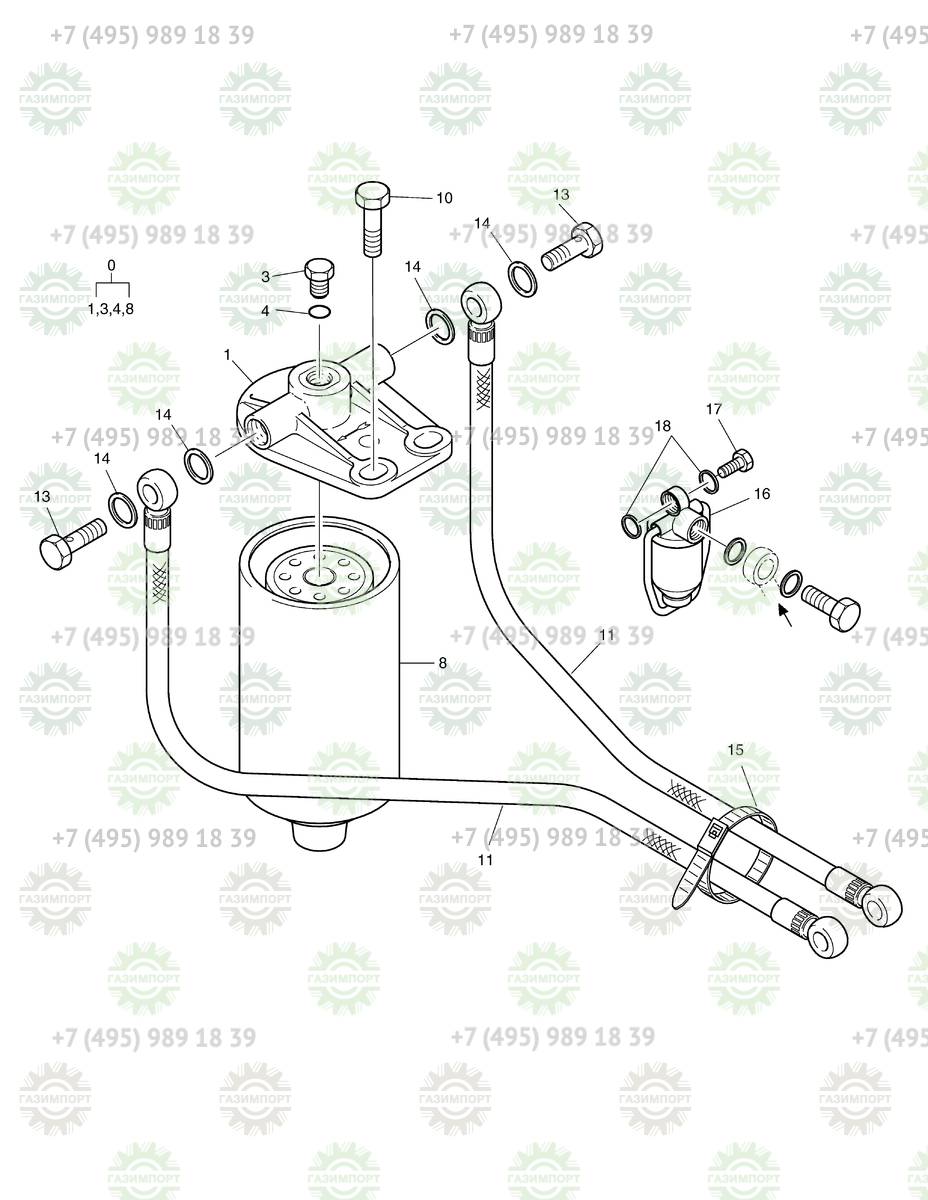 06.01953-3318 BOLT ASSY - Запчасть для Doosan V-MODEL SOLAR 330LC-V купить  в компании ГАЗИМПОРТ