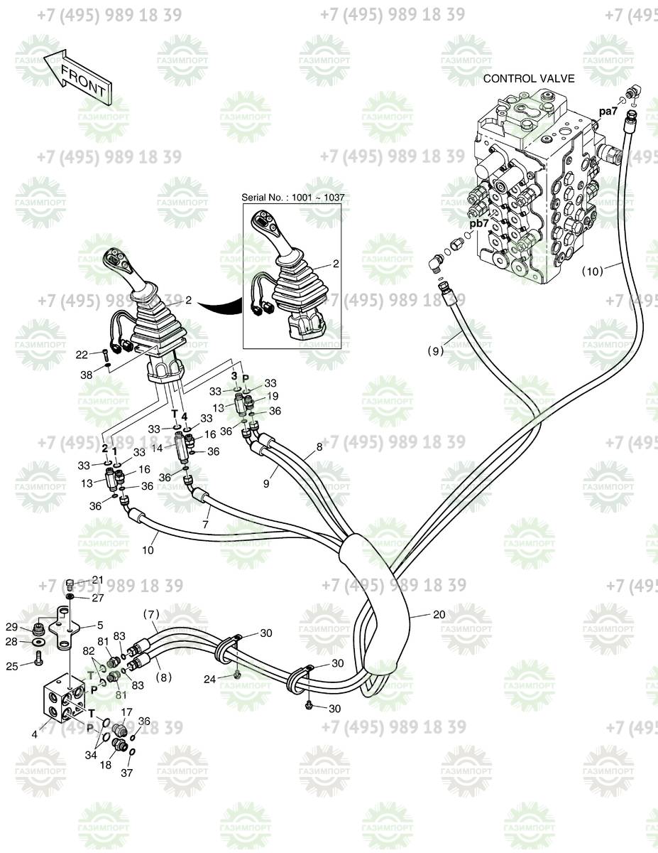 DS2113042 HOSE - Запчасть для Doosan DX-MODEL(III) DX140LCR-3 купить в  компании ГАЗИМПОРТ