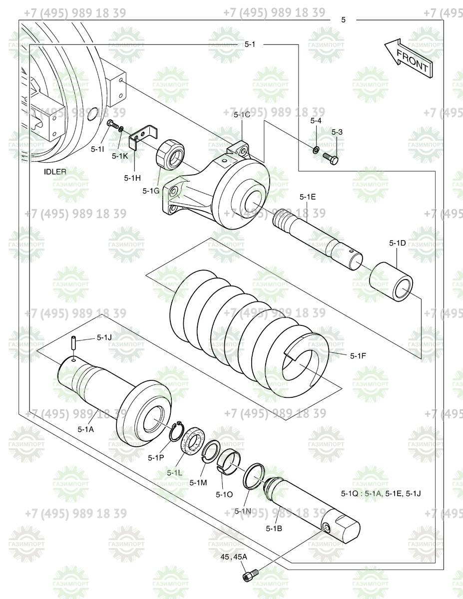 401107-01023 SEAL KIT - Запчасть для Doosan Лесотехнические машины DX300LL  купить в компании ГАЗИМПОРТ