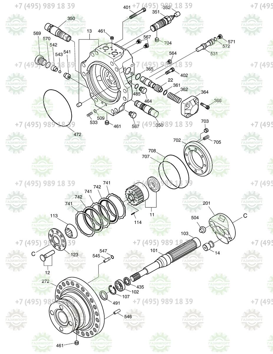 412-00036 PLATE,SEPARATOR - Запчасть для Doosan Лесотехнические машины  DX225LL купить в компании ГАЗИМПОРТ