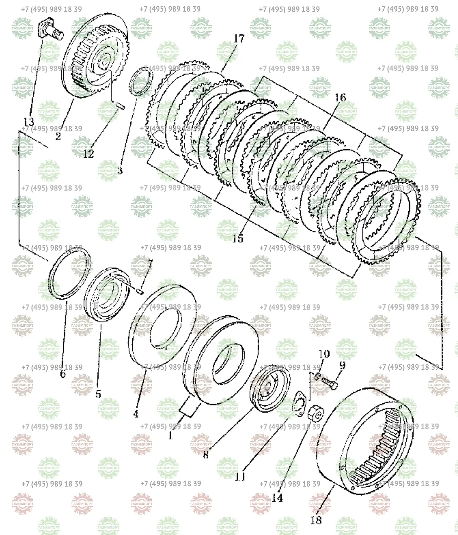 PIN (артикул: 60A1534) для бульдозеров Liugong CLGB160 в Москве, Казани,  Краснодаре, Севастополе и Ростове