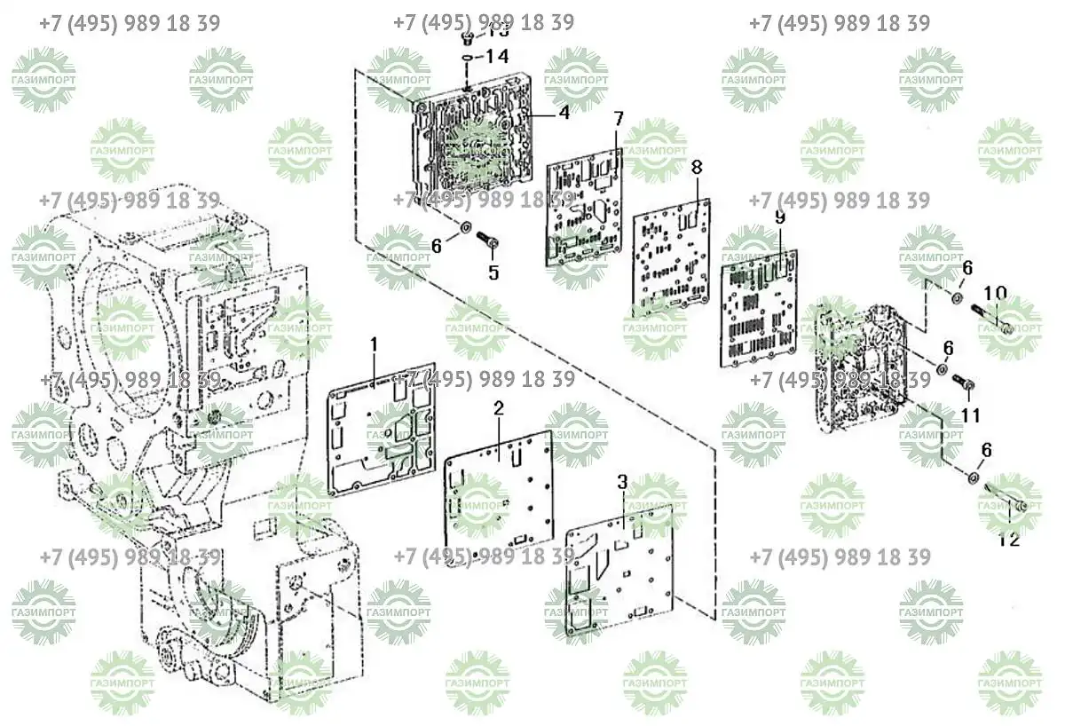 GASKET 4644 306 370 (артикул: 4110000042110) для фронтальных погрузчиков  SDLG LG958L в Москве, Казани, Краснодаре, Севастополе и Ростове