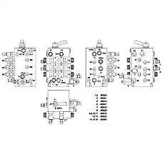 CONTROL VALVE - Блок «V85027 Блок контроля - подъем кабины»  (номер на схеме: 7)