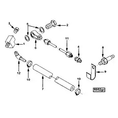 Connector, Male (1/8 NPTF x 7/16-24) - Блок «Air Fuel Control Plumbing FE9817»  (номер на схеме: 4)