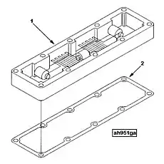 Gasket, Int Manifold Cover - Блок «Air Intake Heater AH9061»  (номер на схеме: 2)