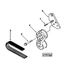 Screw, Hex Flange Head Cap (M10 x 1.50 x 70) - Блок «Alternator Drive EH97034»  (номер на схеме: 2)