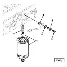 Separator, Fuel Water - Блок «Fuel Filter FF9003»  (номер на схеме: 2)