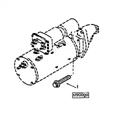 Screw, Twelve Point Cap (M10 x 1.50 x 35) - Блок «Starting Motor Mounting SM9702»  (номер на схеме: 1)