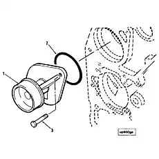 Seal, Rectangular Ring - Блок «Water Pump WP9001»  (номер на схеме: 2)