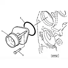 Seal, Rectangular Ring - Блок «Water Pump WP9003»  (номер на схеме: 2)