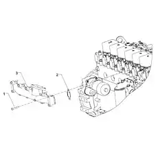 MANIFOLD EXHAUST - Блок «Mounting Exhaust Manifold»  (номер на схеме: 03)