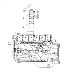NUT HEXAGON FLANGE (M10 X 1.50) - Блок «Turbocharger»  (номер на схеме: 03)