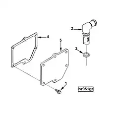 Seal, Rectangular Ring - Блок «Crankcase Breather BR9107»  (номер на схеме: 3)