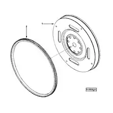 Gear, Flywheel Ring - Блок «Flywheel FW9524»  (номер на схеме: 2)