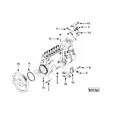 Gear, Fuel Pump - Блок «Fuel Pump Mounting FP99001»  (номер на схеме: 15)