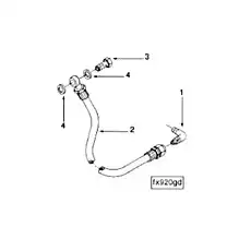 Hose, Flexible - Блок «Injection Pump Supply FP99002»  (номер на схеме: 2)