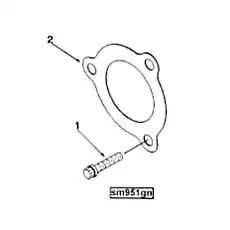 Gasket, Starter - Блок «Starter Motor Mounting SM9782»  (номер на схеме: 2)