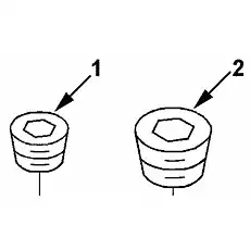 PLUG, PIPE - Блок «PLUMBING, CYL BLK COOLANT»  (номер на схеме: 2)