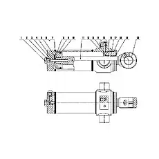Piston Rod Buffering Seal 50X65.5X6 - Блок «B80A-SW-00 Качающийся цилиндр»  (номер на схеме: 13)