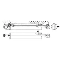 Piston Rod Buffering Ring 70X85.5X6 - Блок «B80A-XB-00 Держатель цилиндров»  (номер на схеме: 12)