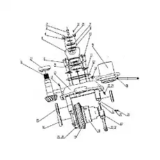 Nut M48X1.5 - Блок «B80A0301T1 Дифференциал переднего моста в сборе 2»  (номер на схеме: 7)