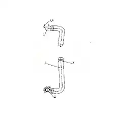 Suction Pipe - Блок «B80A0802 Всасывающая труба 2»  (номер на схеме: 1)