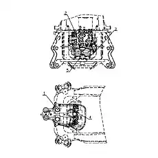 Hose Assembly - Блок «B80B1101 Линии-Качания»  (номер на схеме: 2)