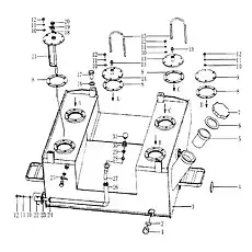 Joint pipe - Блок «Система двигателя»  (номер на схеме: 23)