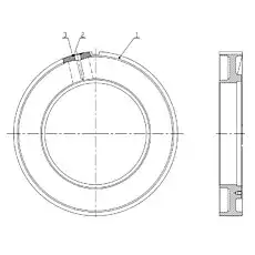 O-Ringe 17X2.65 - Блок «Однодиапазонный цилиндр в сборе»  (номер на схеме: 3)
