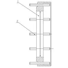 Disk Fixup Pin - Блок &laquo;Кронштейн диска в сборе&raquo;  (номер на схеме: 2)